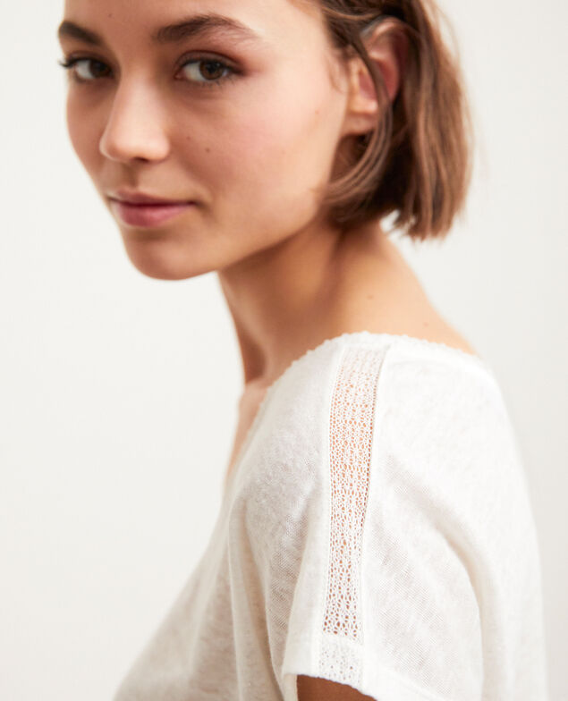T-shirt en lin Off white