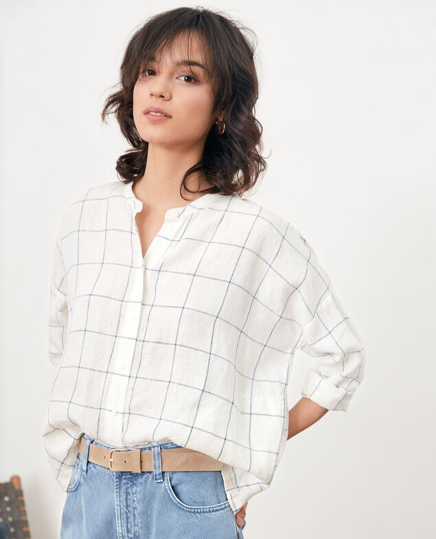 Blusa de lino Off white