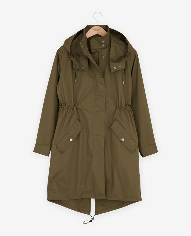 Parka con capucha y forro desmontables Dark kaki