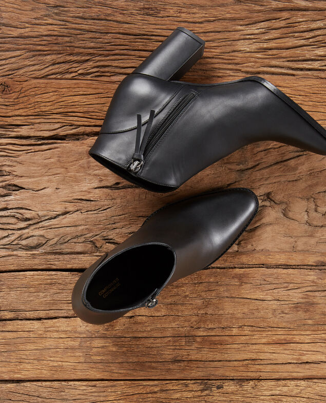 Botines de cuero Noir