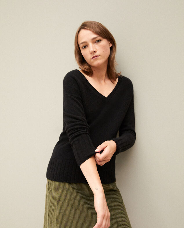 Jersey de cachemir Noir