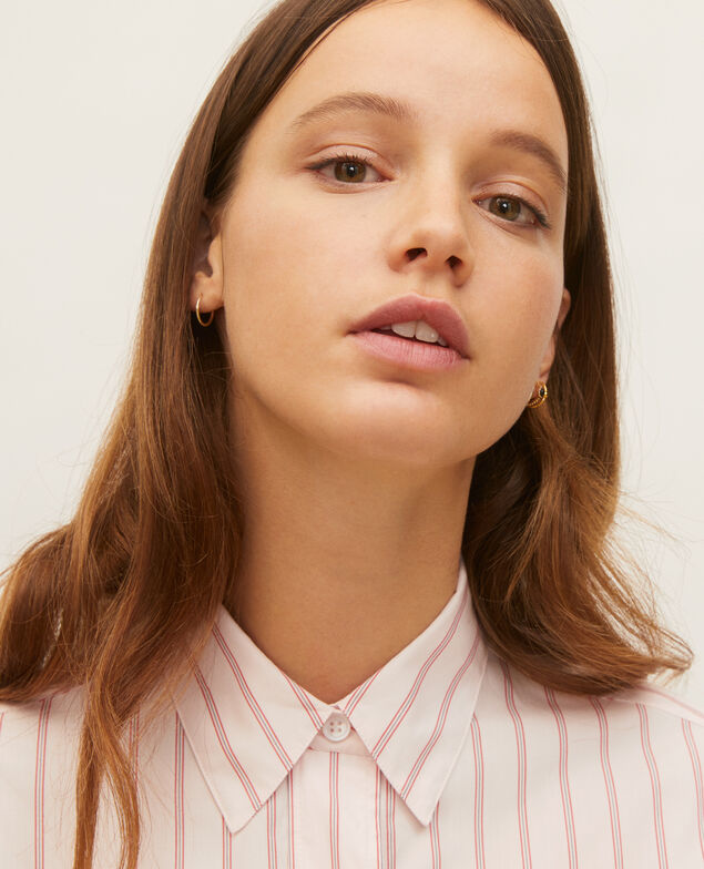 Camisa boyish de algodón Popeline stripe3