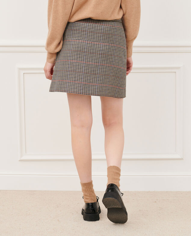 Mini falda a cuadros 8864 03 gray check