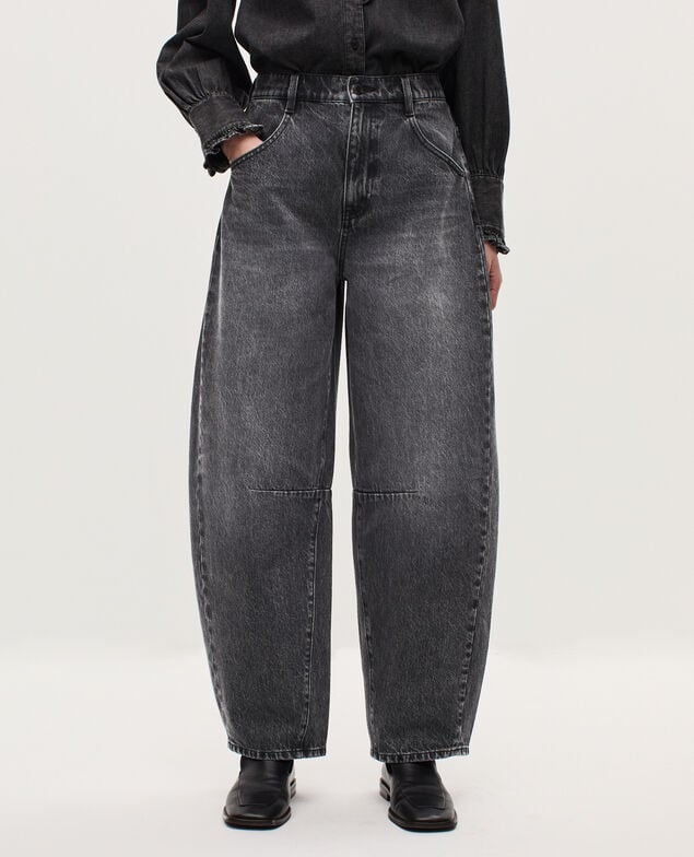 Jeans barrel - CHARLIE K081 dark gray