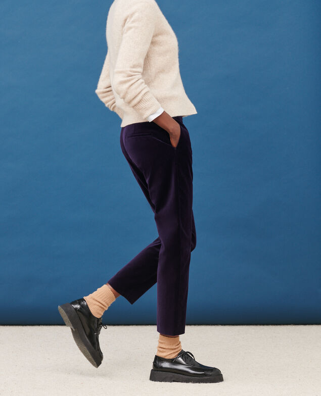 MARGUERITE - Pantalón cigarette 6040 purple