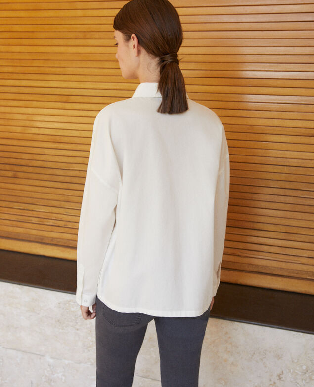 Camisa de corte recto Blanco