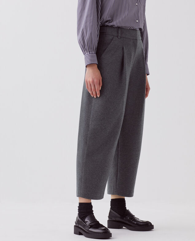 PEGGY - Pantalón carrot I082 grey melange