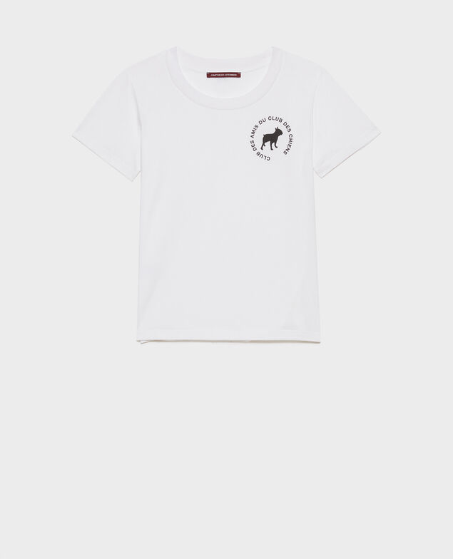 Camiseta de algodón Brilliant white
