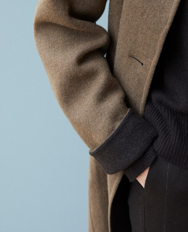 Abrigo con cuello subido Olive night