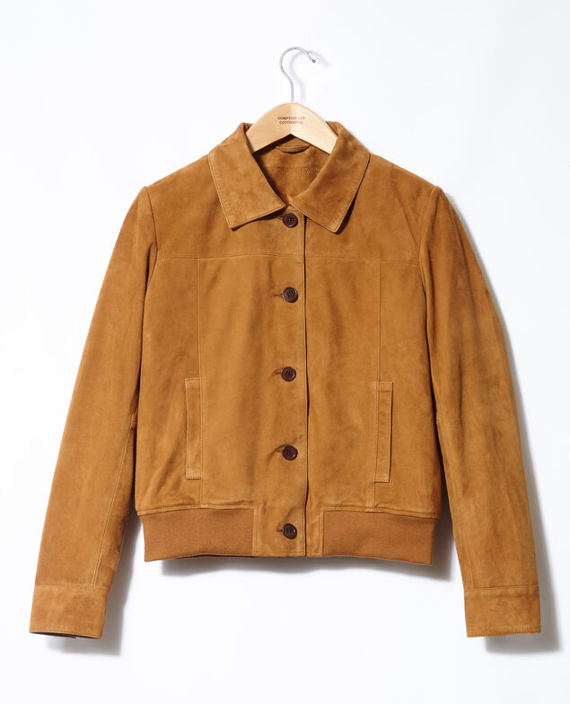 Chaqueta de ante Amarillo