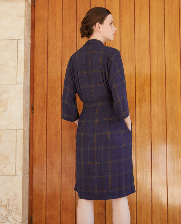 Vestido cruzado Azul