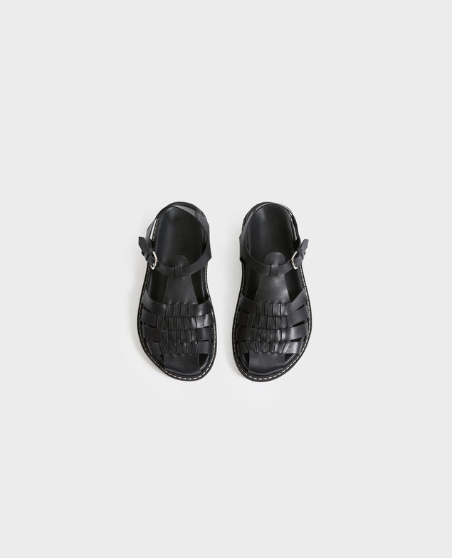 Sandalias de piel 09 black