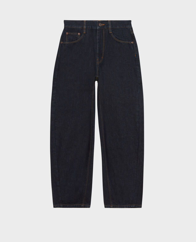 SYDONIE - BALLOON - Jeans amplios 7/8 talle alto Denim rinse