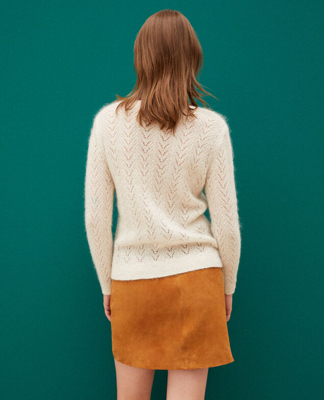 Jersey con mohair y lúrex Off white