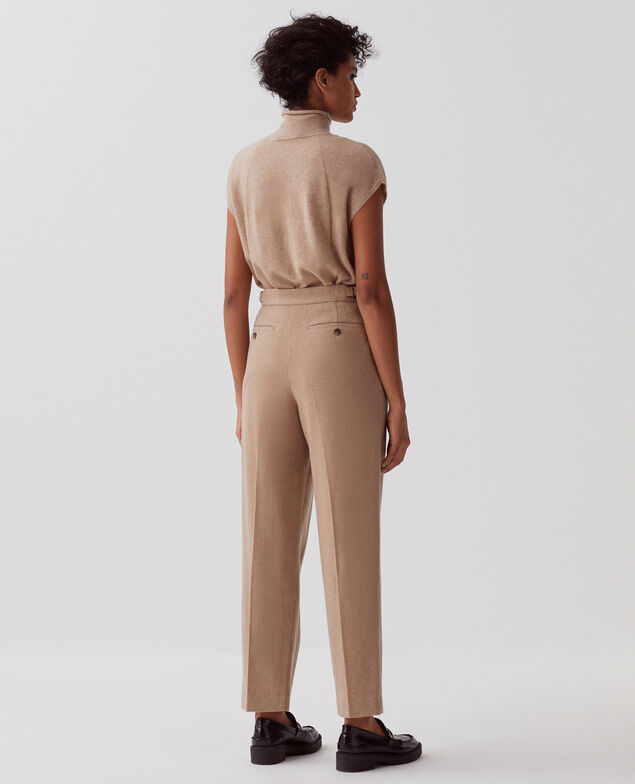 CAMILLE - Pantalón con pinzas I311 humus