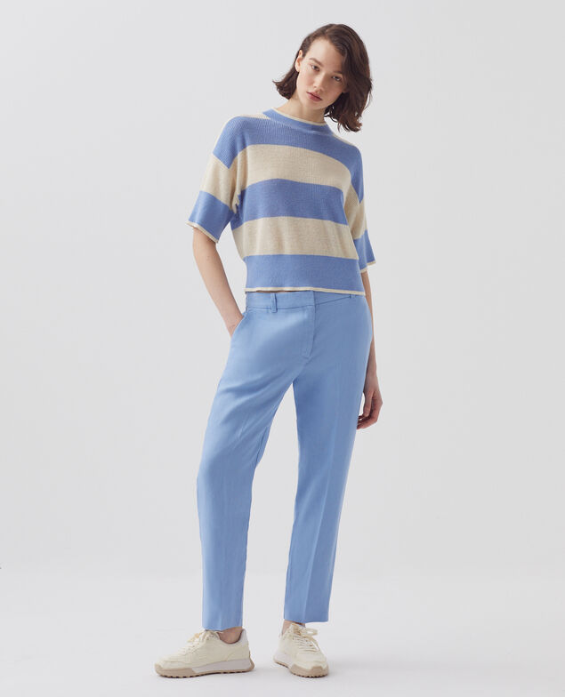 Jersey cropped de manga corta y lino H602 large savoie