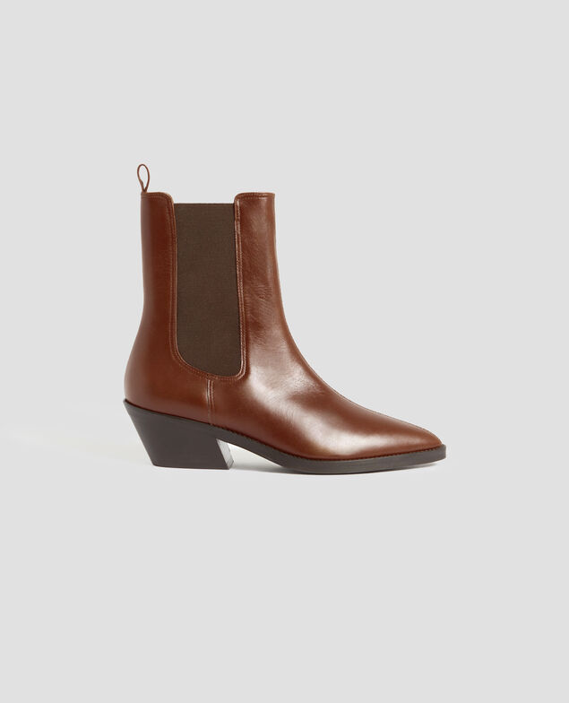 Botines de piel I344 brown
