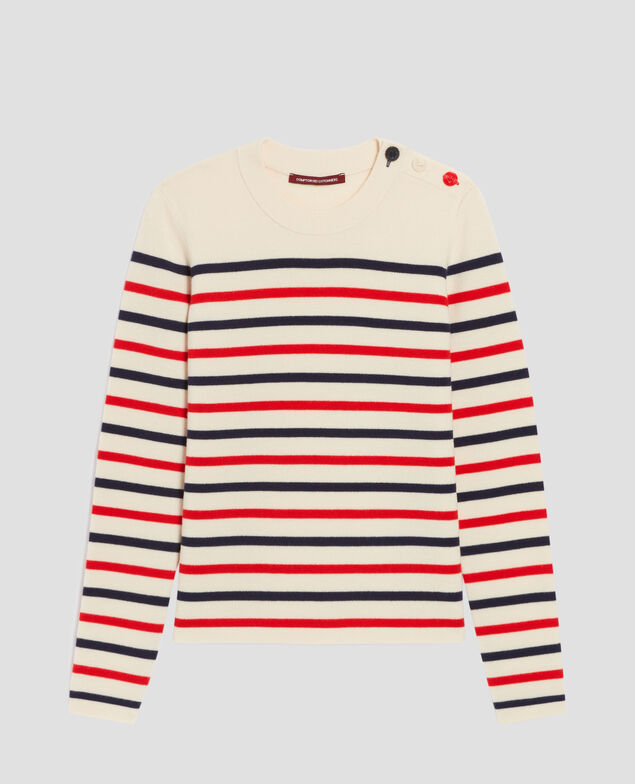 MADDY - Jersey marinero de lana merina H004 st_tricolore