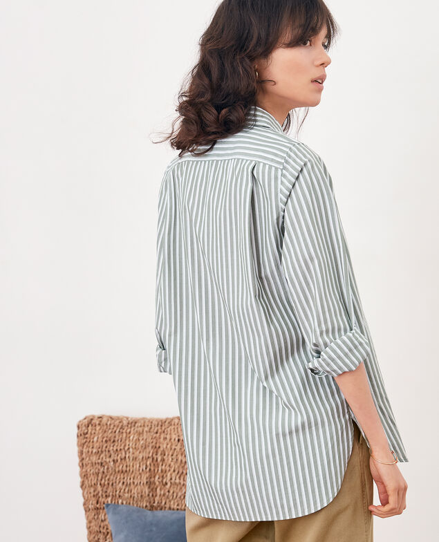 Camisa oversize rayada Sage stripes