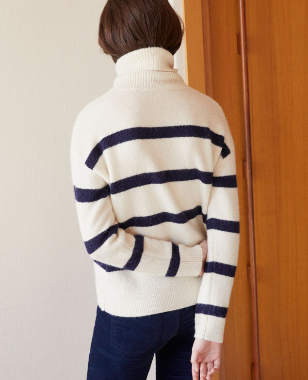 Jersey con cuello vuelto Blanco