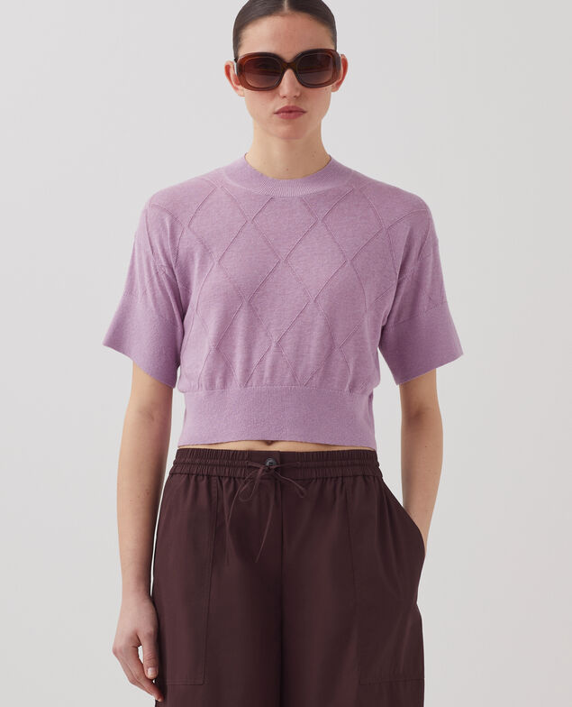 Jersey corto de manga corta J720 lavender herb
