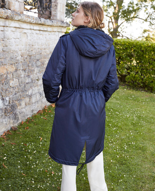 Parka con capucha Evening blue