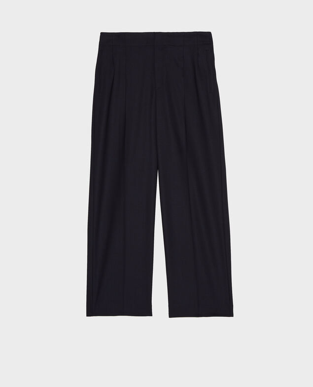 Pantalón de lana Dark navy