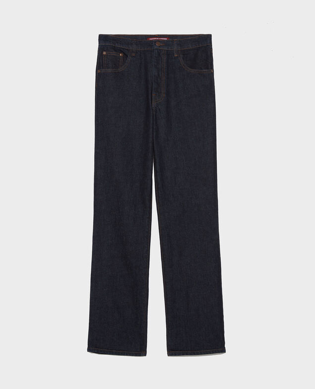 SLIM STRAIGHT - Jeans rectos en denim bruto. Denim rinse
