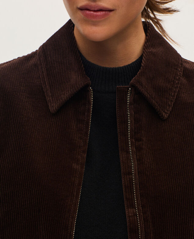 Cazadora de pana U380 dark brown