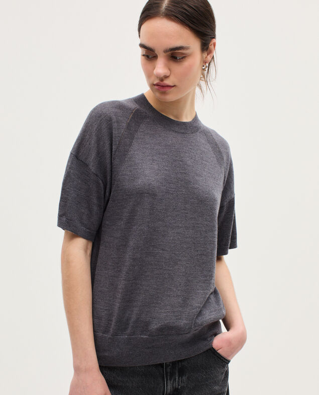 Jersey de punto merino y seda K071 rabbit gray