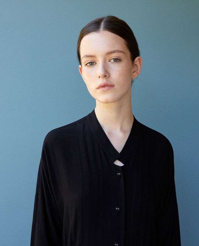 Vestido midi Negro