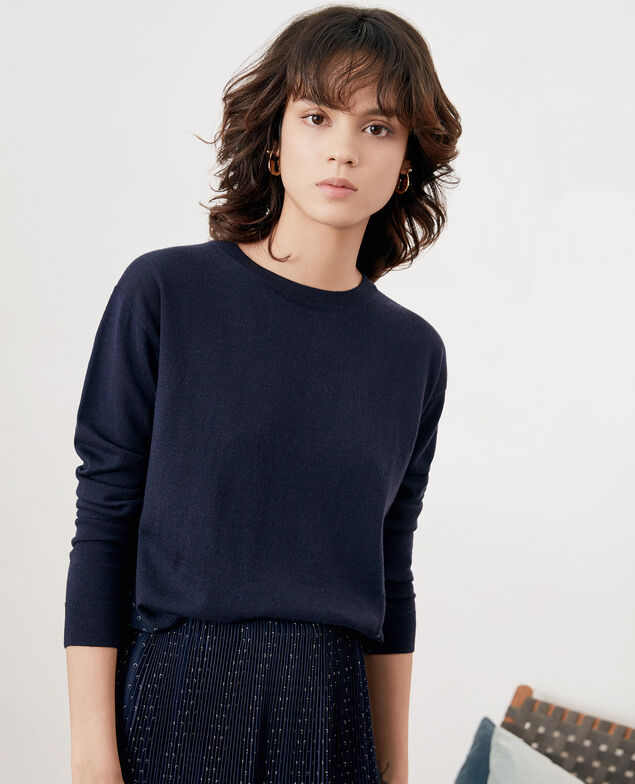 Jersey de doble tejido Ring dots marine