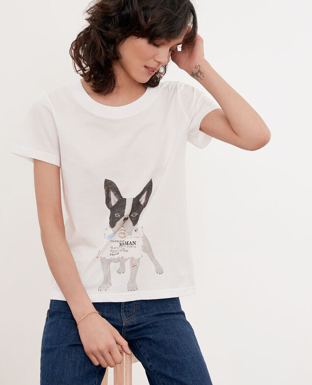 Camiseta Léon Off white