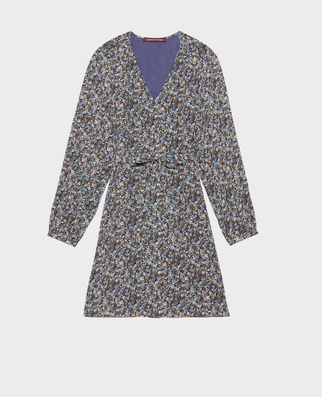 Vestido corto de seda 6007c liberty green
