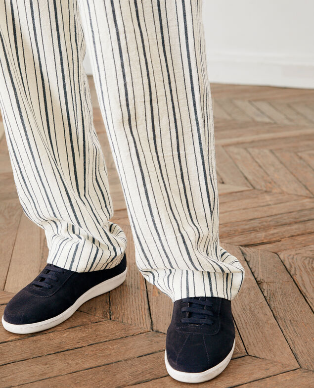 Sneakers de cuero Navy