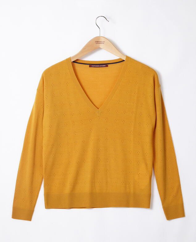 Jersey de lana merino Golden spice