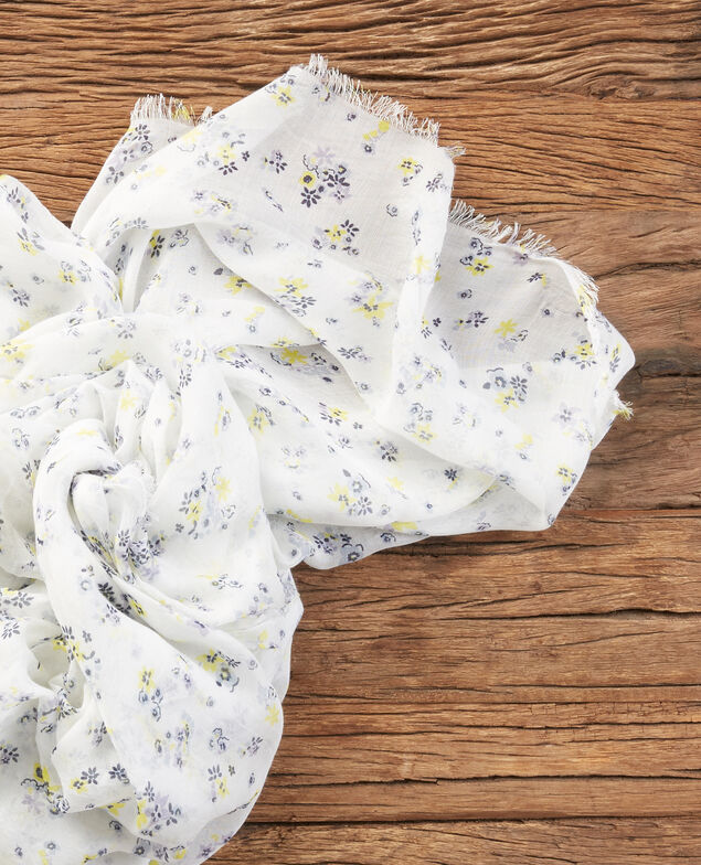 Fular estampado efecto arrugado Lillybell kaolin