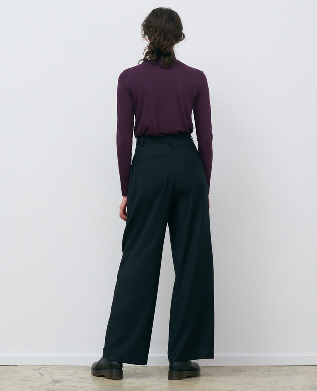 Jersey fino de punto canalé Potent purple