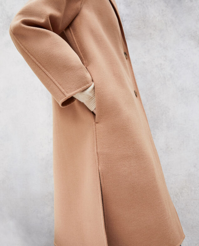 Abrigo de doble cara Caramel beige