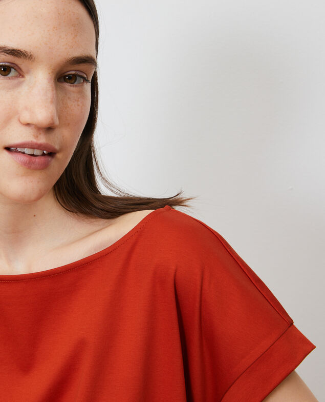 Vestido corto de algodón bío Rooibos tea