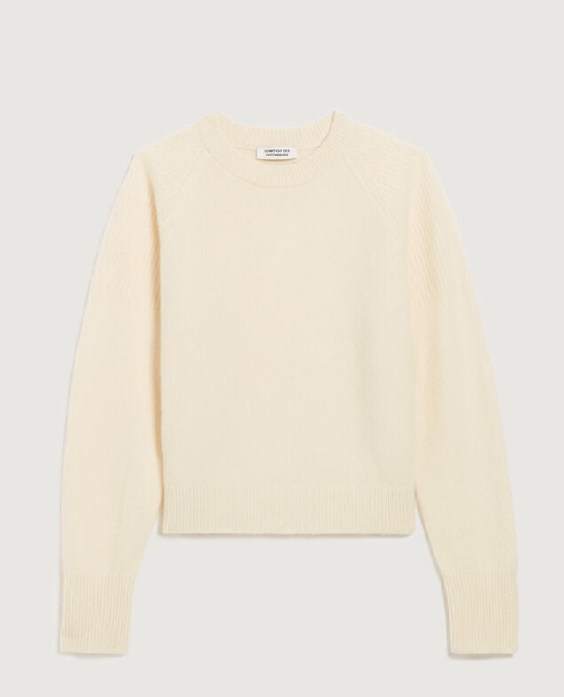 Jersey de cachemir K300 ecru beige