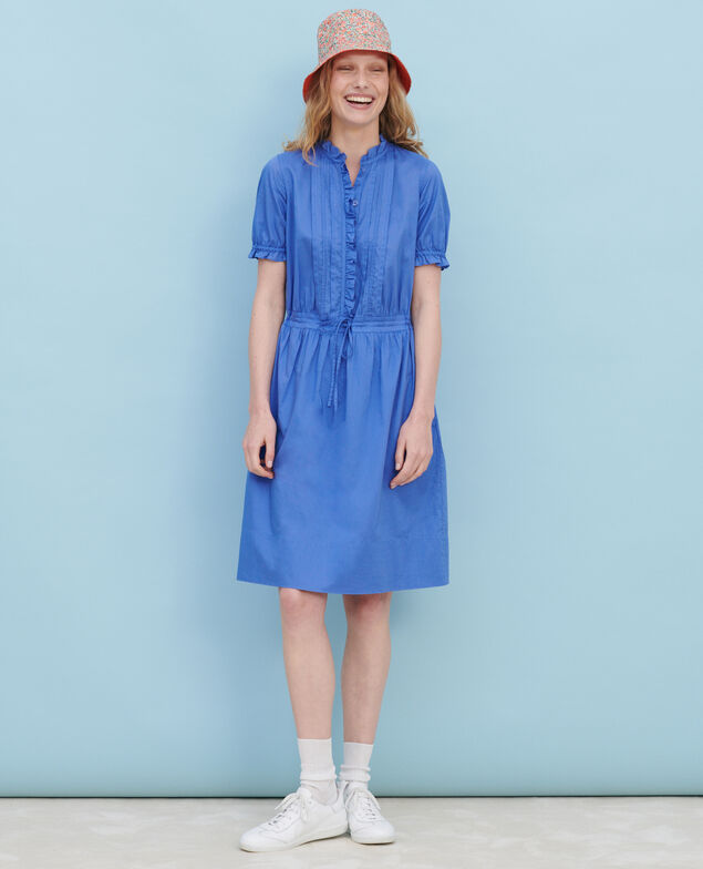 Vestido de algodón con manga corta 62 blue