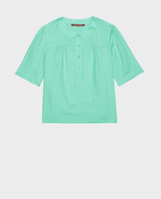 Blusa de lino Jade cream