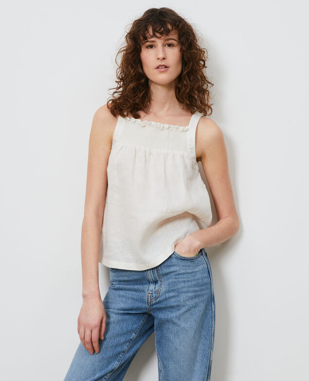 Top de  lino con tirantes Gardenia