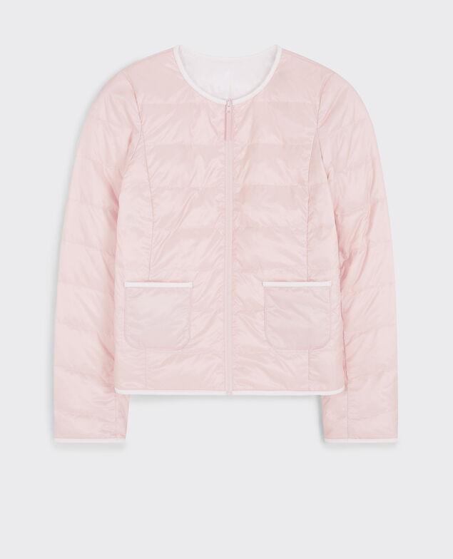 Plumas reversible plegable Misty rose/off white