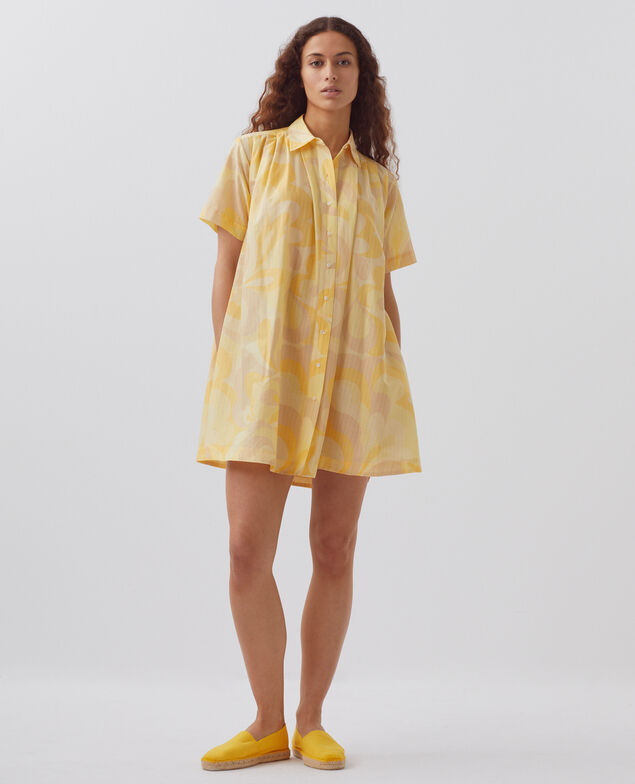 Vestido camisero H413 anemone yellow