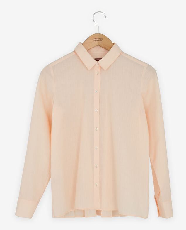 Camisa con espalda plisada Nude