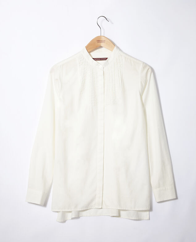 Camisa cuello mao Blanco