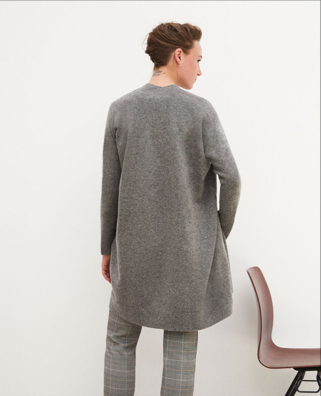 Chaqueta de punto 3D con cachemir Medium heather grey