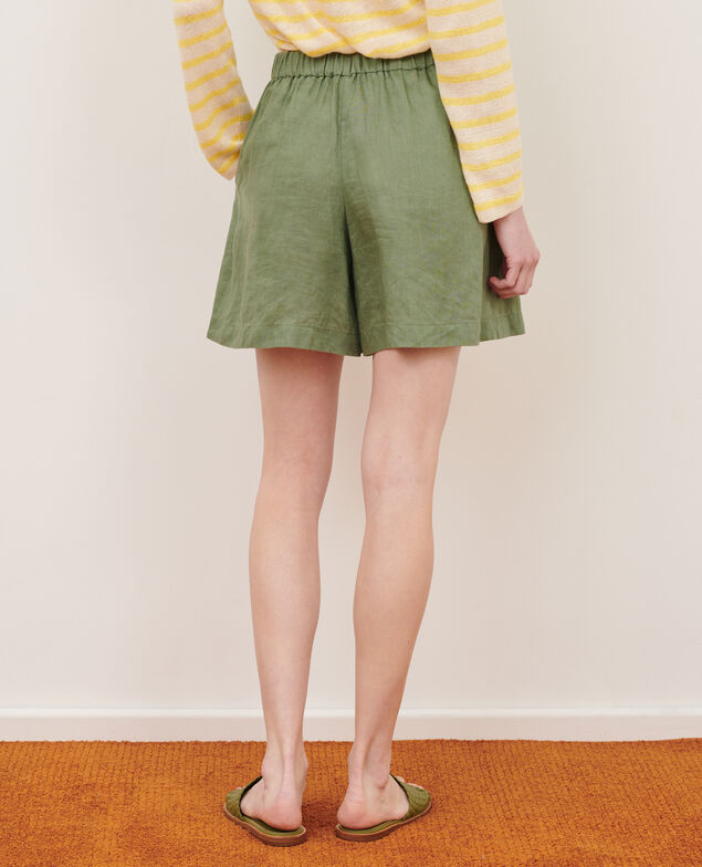 Short de lino 52 green
